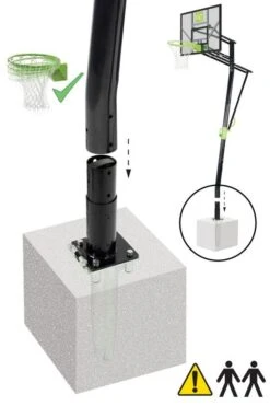 EXIT® Galaxy Basketballanlage Zur Bodenmontage -Torro Talbot Verkaufe B6625 A04 ecommerce