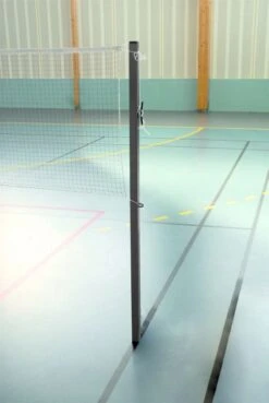 Kübler Sport® Badminton-Mittel-Pfosten SCHOOL In Bodenhülsen