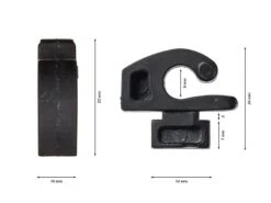 Kunststoffnetzhalter, Schwarz 10 Stück -Torro Talbot Verkaufe F5486 masse ecommerce