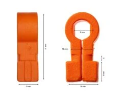 Kunststoffnetzhalter, Orange 10 Stück 9 Kunststoffnetzhalter, Orange 10 Stück -Torro Talbot Verkaufe F5489 masse ecommerce
