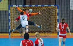 WM-Handballtornetz Gelb