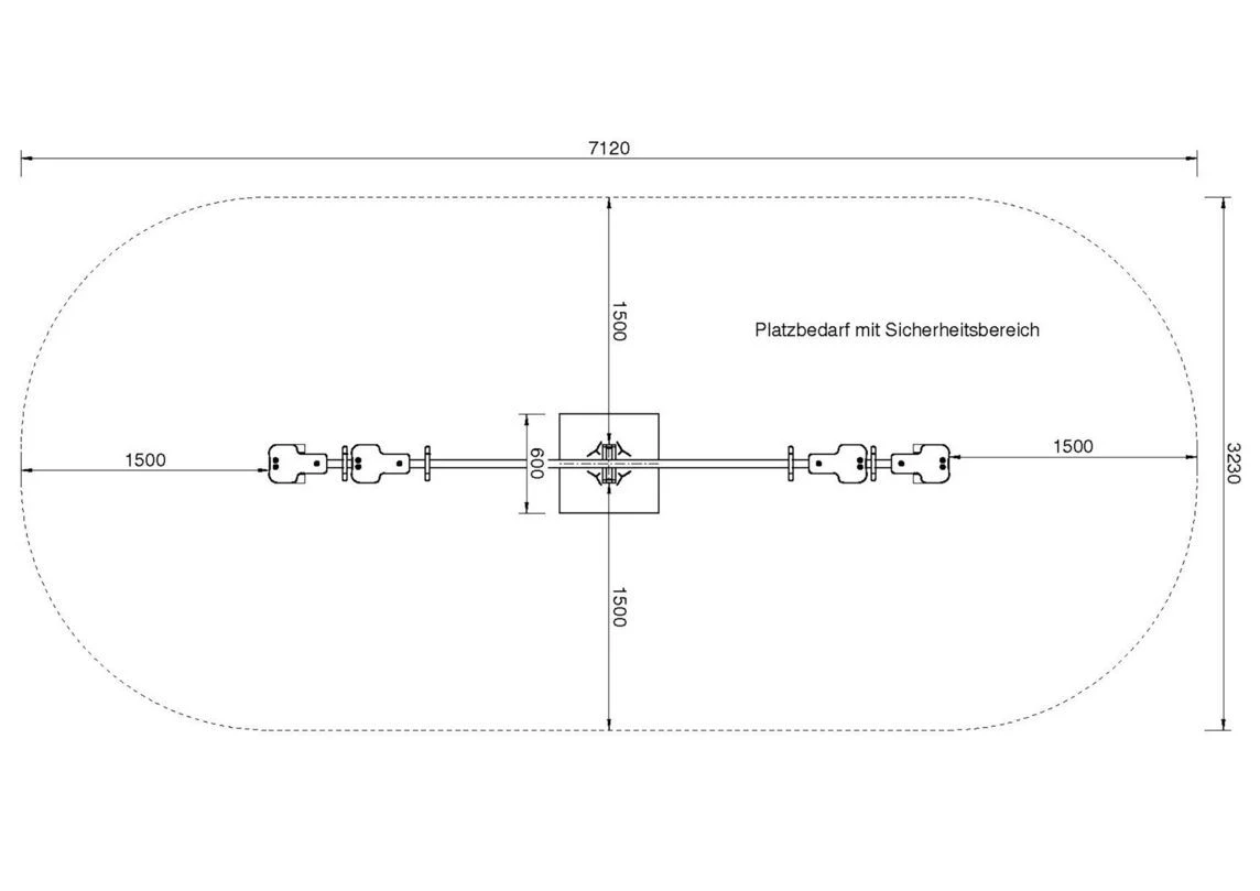 PLAYPARC® Metallwippe Viersitzer 4 PLAYPARC® Metallwippe Viersitzer – Bild 2
